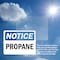 Signmission Propane OSHA Notice Sign, Vinyl Decal, 5in W x 3.5in L, 2PK OS-2PACK-NS-D-35-L-17892 - alternate 4